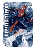 Spiderman kaart gefeliciteerd